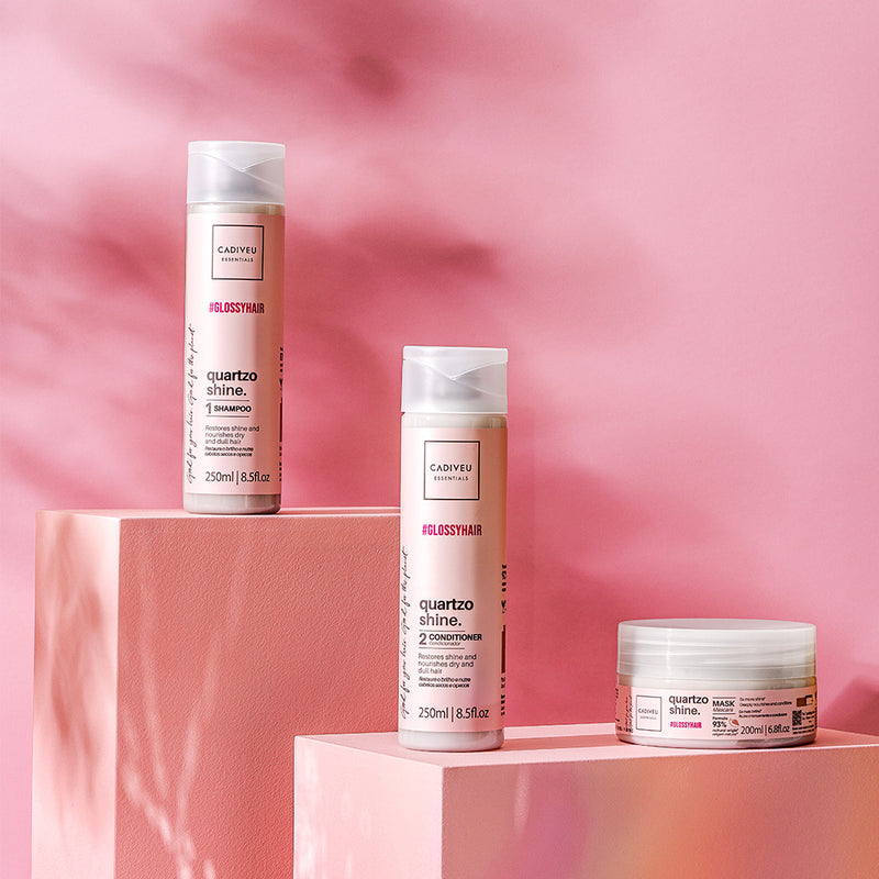 Kit Cadiveu Professional Quartzo Shine Shampoo Condicionador E Máscara (3 Produtos)