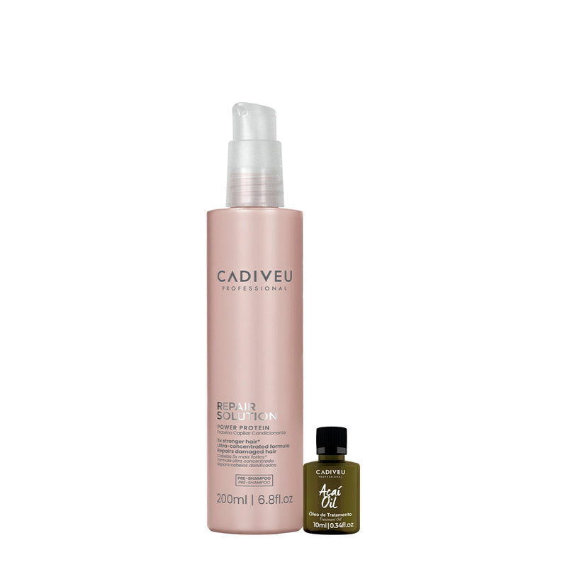 Kit Cadiveu Professional Repair Solution Açaí Proteína Oil (2 Produtos)
