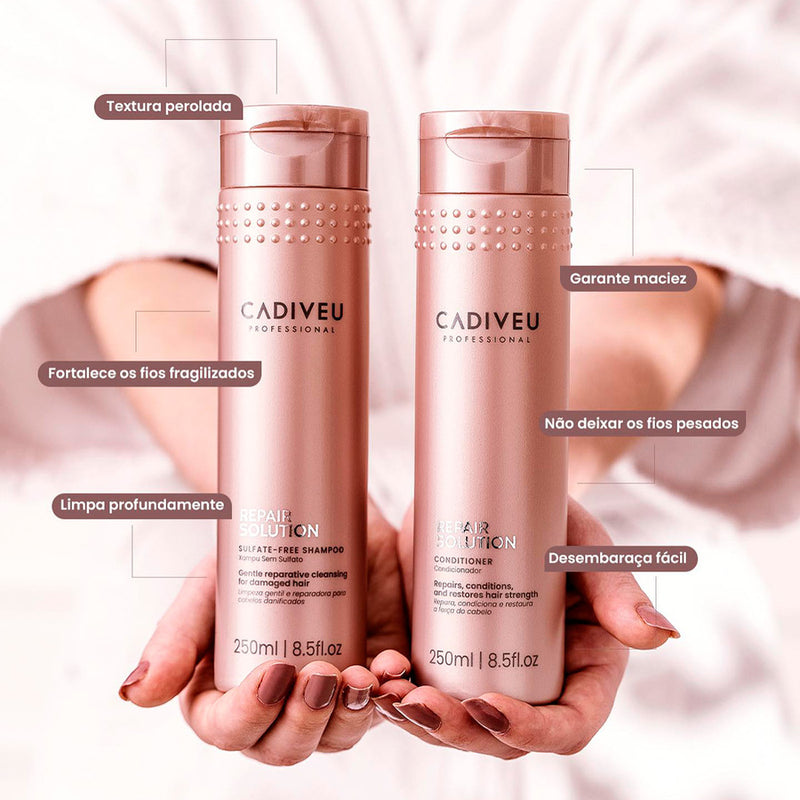 Kit Cadiveu Professional Repair Solution Home Care Total E Supreme Final Style Oil (5 Produtos)