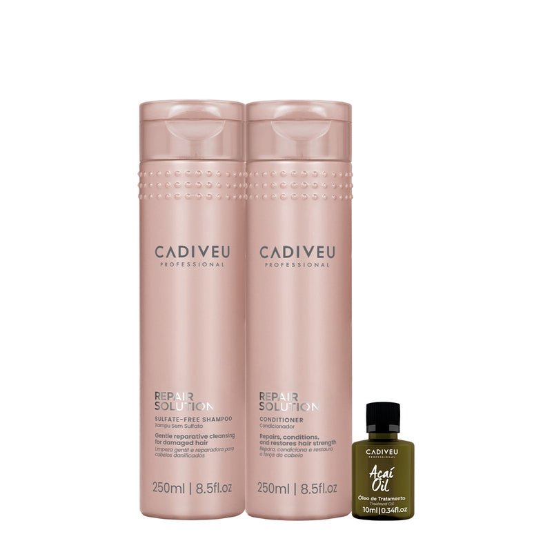 Kit Cadiveu Professional Repair Solution Açaí Duo Oil (3 Produtos)