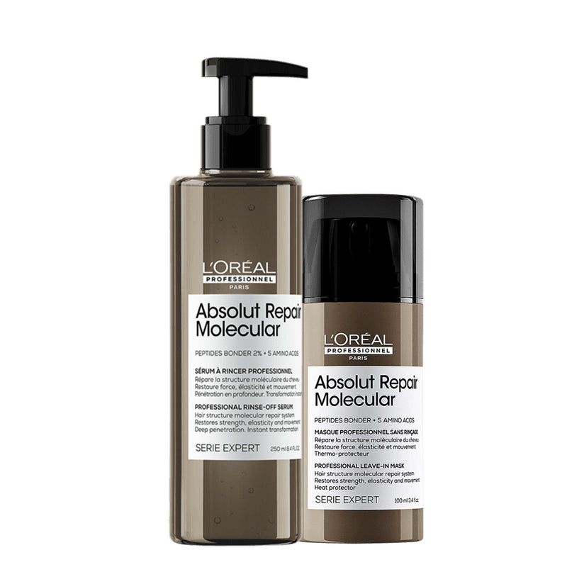 Kit L'Oréal Professionnel Absolut Repair Molecular Leave-In E Sérum (2 Produtos)