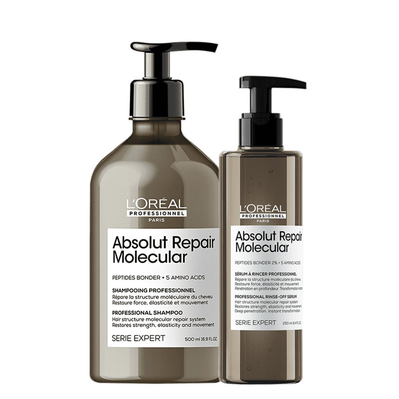 Kit L'Oréal Professionnel Absolut Repair Molecular Shampoo 500 E Sérum (2 Produtos)