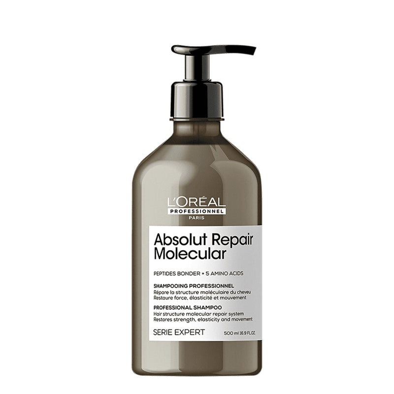 Kit L'Oréal Professionnel Absolut Repair Molecular Shampoo 500 Sérum E Leave-In (3 Produtos)