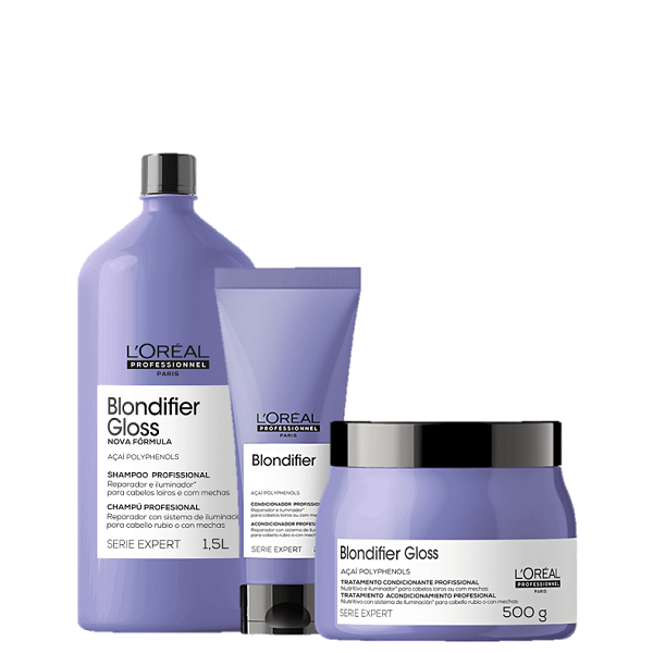 Kit L'Oréal Professionnel Blondifier Gloss Reparador (3 Produtos)