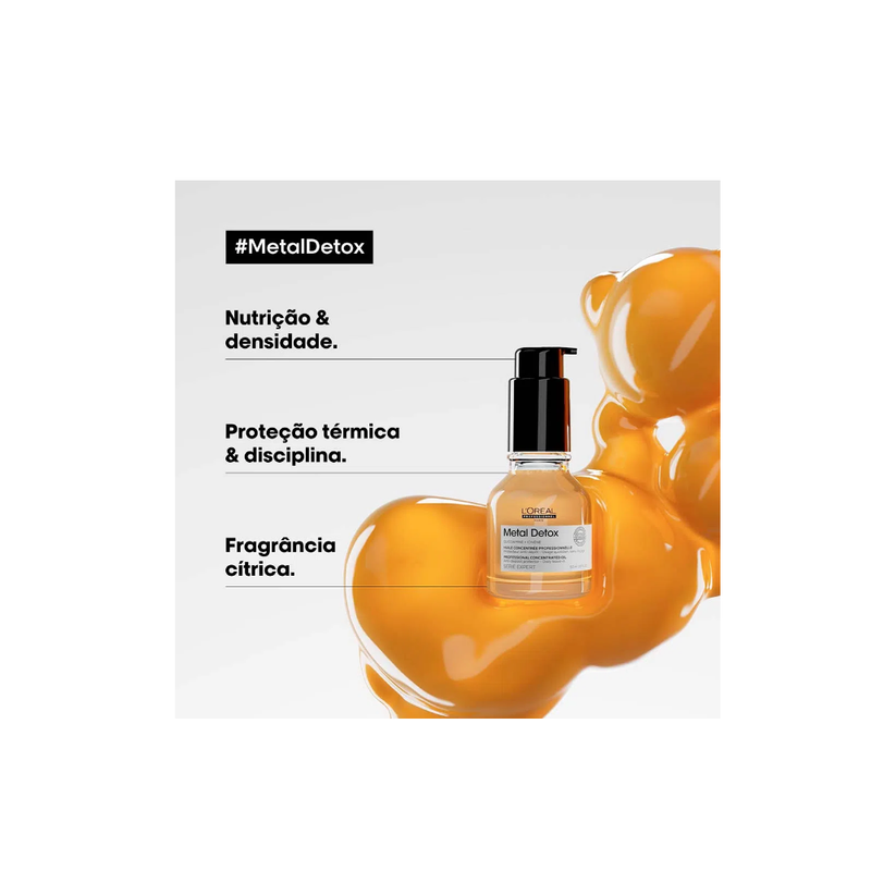 Kit L'Oréal Professionnel Metal Detox Huile - Óleo Capilar 50Ml (2 Unidades)