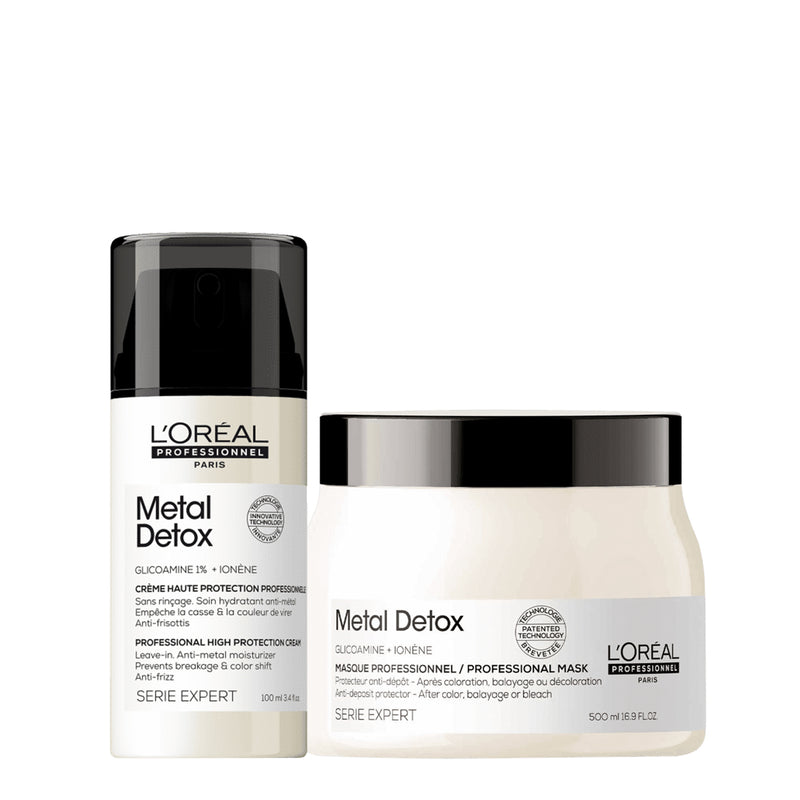 Kit L'Oréal Professionnel Metal Detox Máscara G E Leave-In (2 Produtos)