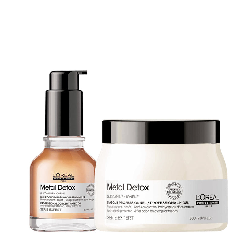 Kit L'Oréal Professionnel Metal Detox Máscara G E Óleo (2 Produtos)