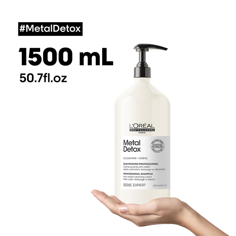 Kit L'Oréal Professionnel Metal Detox Pré Shampoo Máscara Shampoo E Leave-In (4 Produtos)