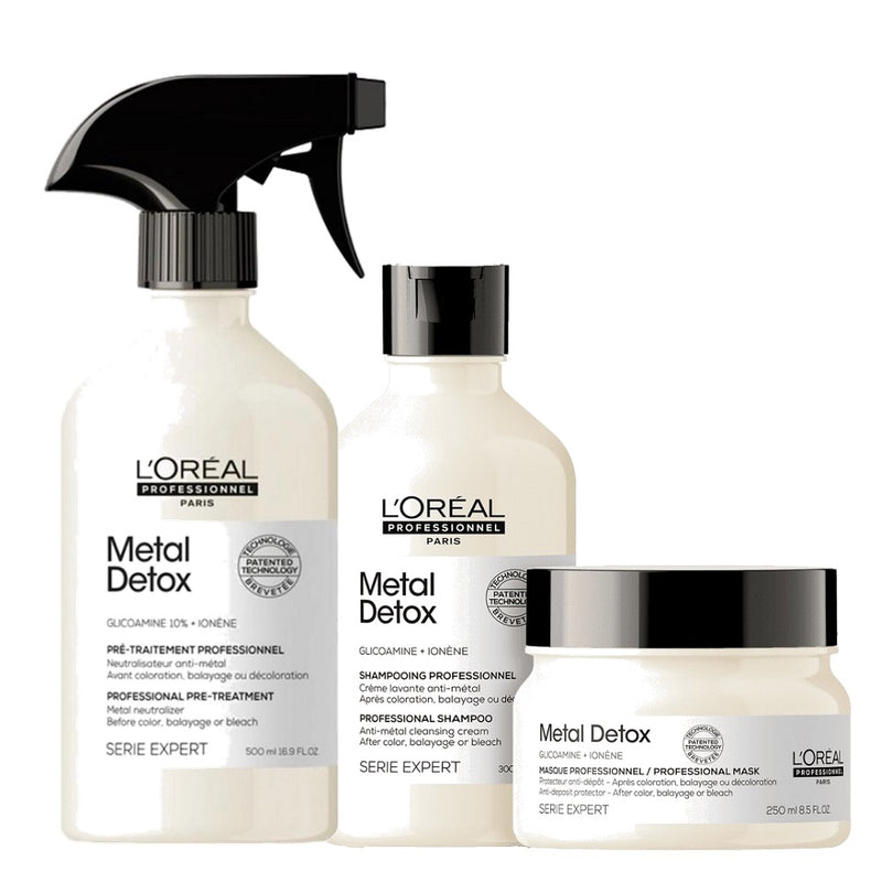 Kit L'Oréal Professionnel Metal Detox Trio Antimetal (3 Produtos)