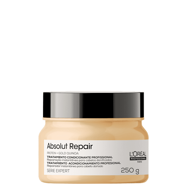 Kit L'Oréal Professionnel Serie Expert Absolut Repair Gold Quinoa Protein Nutrição Total (3 Produtos)