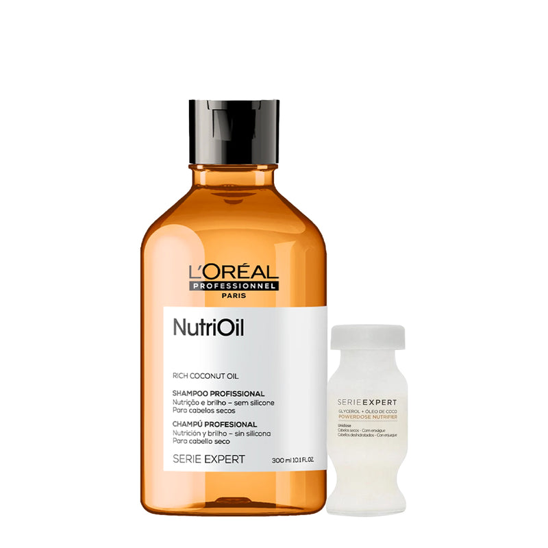 Kit L'Oréal Professionnel Serie Expert Nutrifier Shampoo E Ampola De Nutrição (2 Produtos)