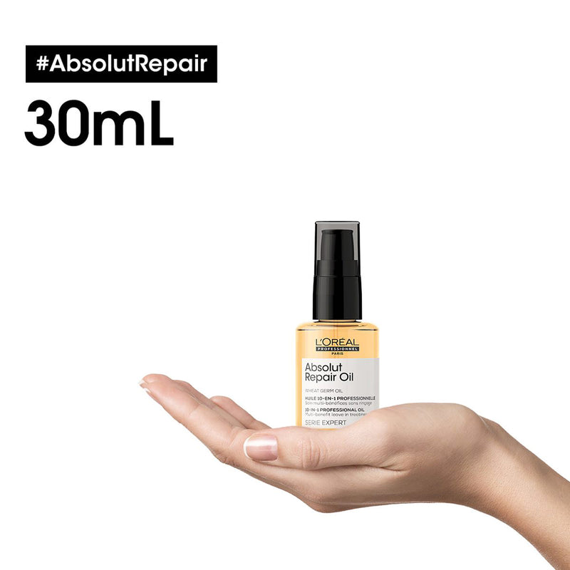 Kit L'Oréal Professionel Serie Expert Absolut Repair Gold Quinoa 10In1 Óleo E Ampola De Nutrição (2 Produtos)