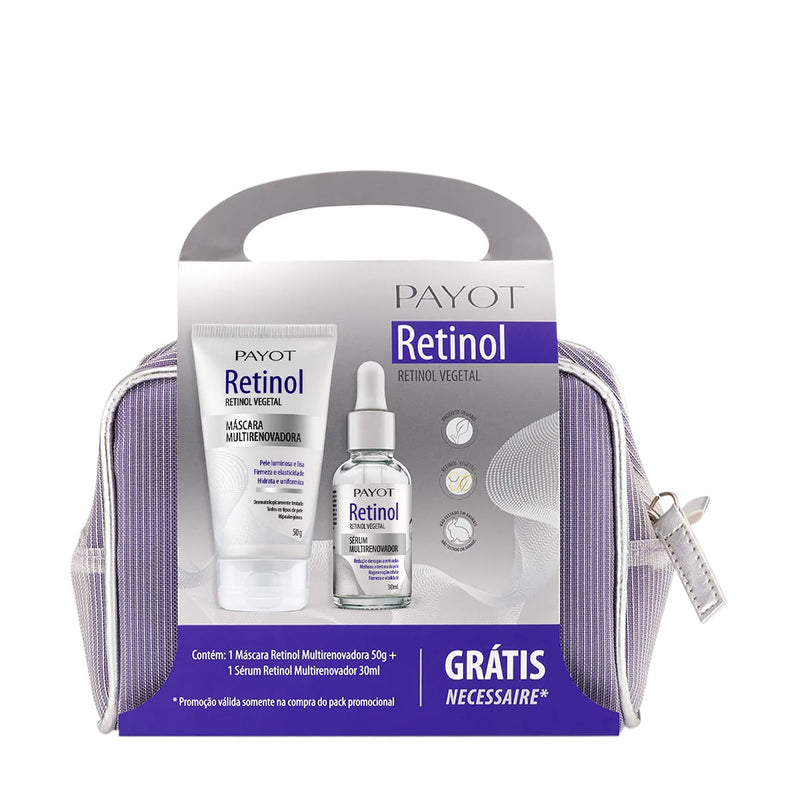 Kit Payot Retinol Multirenovador Sérum Máscara Nécessaire (3 Produtos)