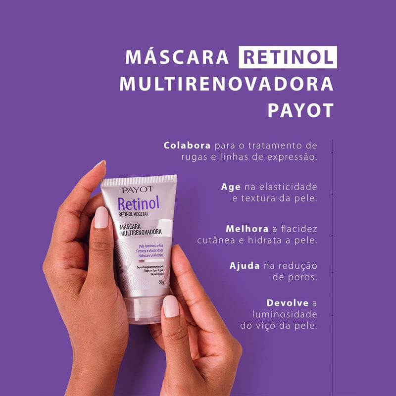 Kit Payot Retinol Multirenovador Sérum Máscara Nécessaire (3 Produtos)