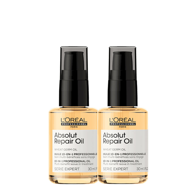 L'Oréal Professionnel Serie Expert Absolut Repair Gold Quinoa 10In1 - Óleo Reparador 30Ml (2 Unidades)