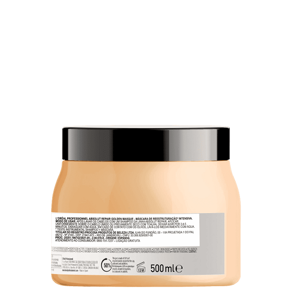 L'Oréal Professionnel Serie Expert Absolut Repair Gold Quinoa Protein Golden - Máscara Capilar 500Ml