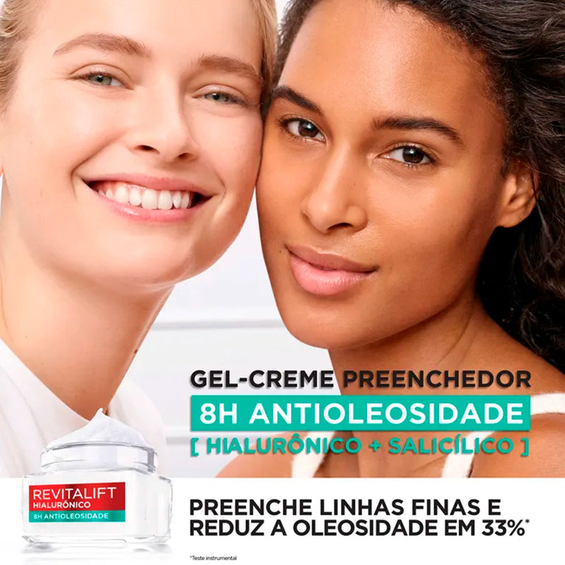L'Oréal Paris Revitalift Hialurônico - Gel Creme Antioleosidade 49G