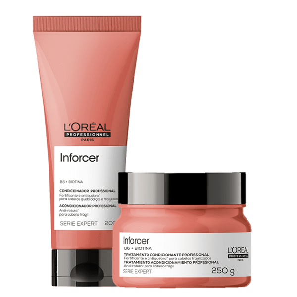 L'Oréal Professionnel Inforcer Serie Expert Condicionador 200Ml E Mascara 250G