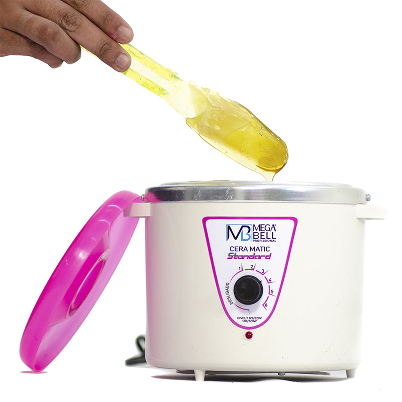 Mega Bell Cera Matic Standard Refil Rosa - Aquecedor De Cera 900G