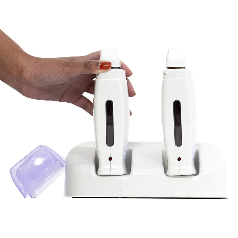 Mega Bell Kit Base Dupla Roll-On Branco - Aquecedor De Cera