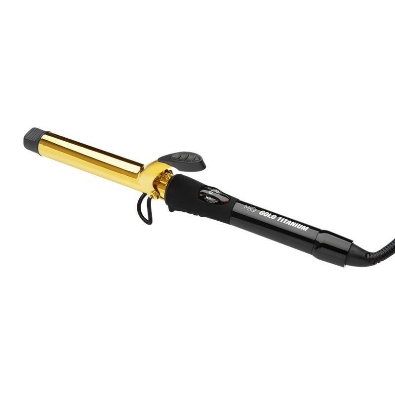 Mq Professional Curling Gold Titanium Com Pinça 25Mm - Modelador De Cachos