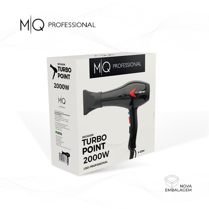 Mq Turbo Point Black 2000W 220V - Secador De Cabelo