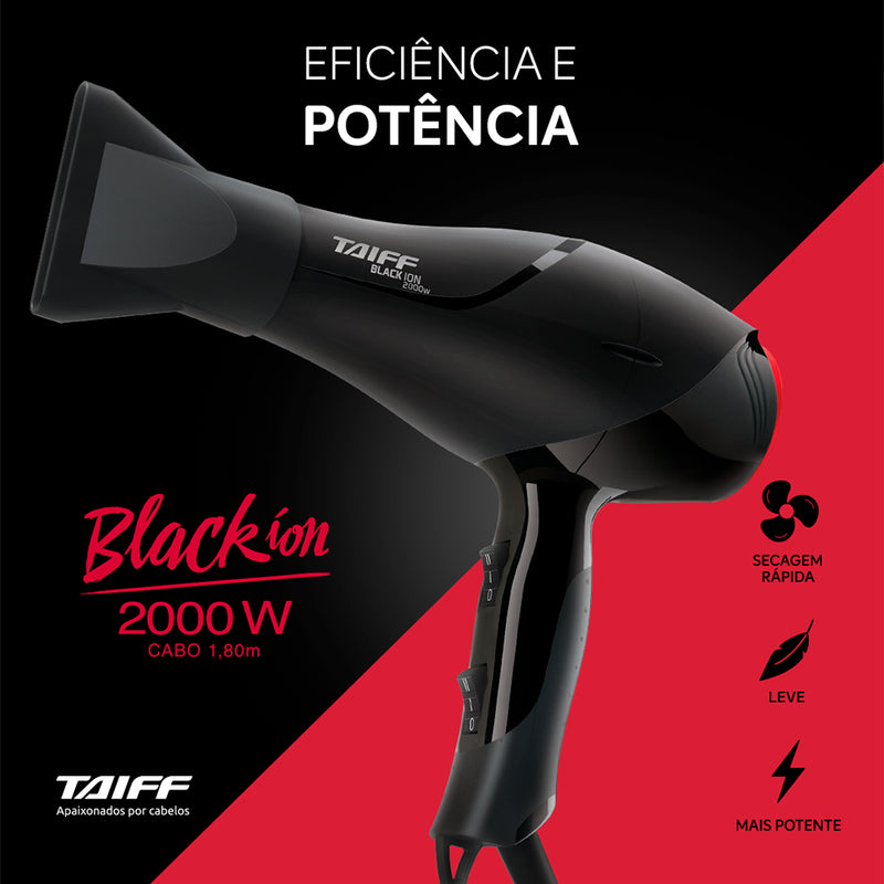 Taiff Black Íon - Secador De Cabelo 220V