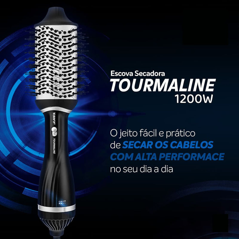 Taiff Tourmaline Escova Secadora Modeladora Íon 1200W - 127V