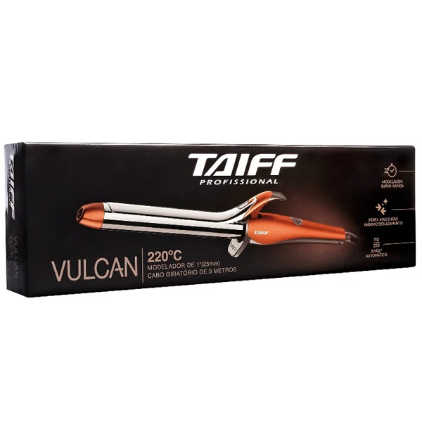 Taiff Vulcan 1 25Mm Bivolt - Modelador De Cachos